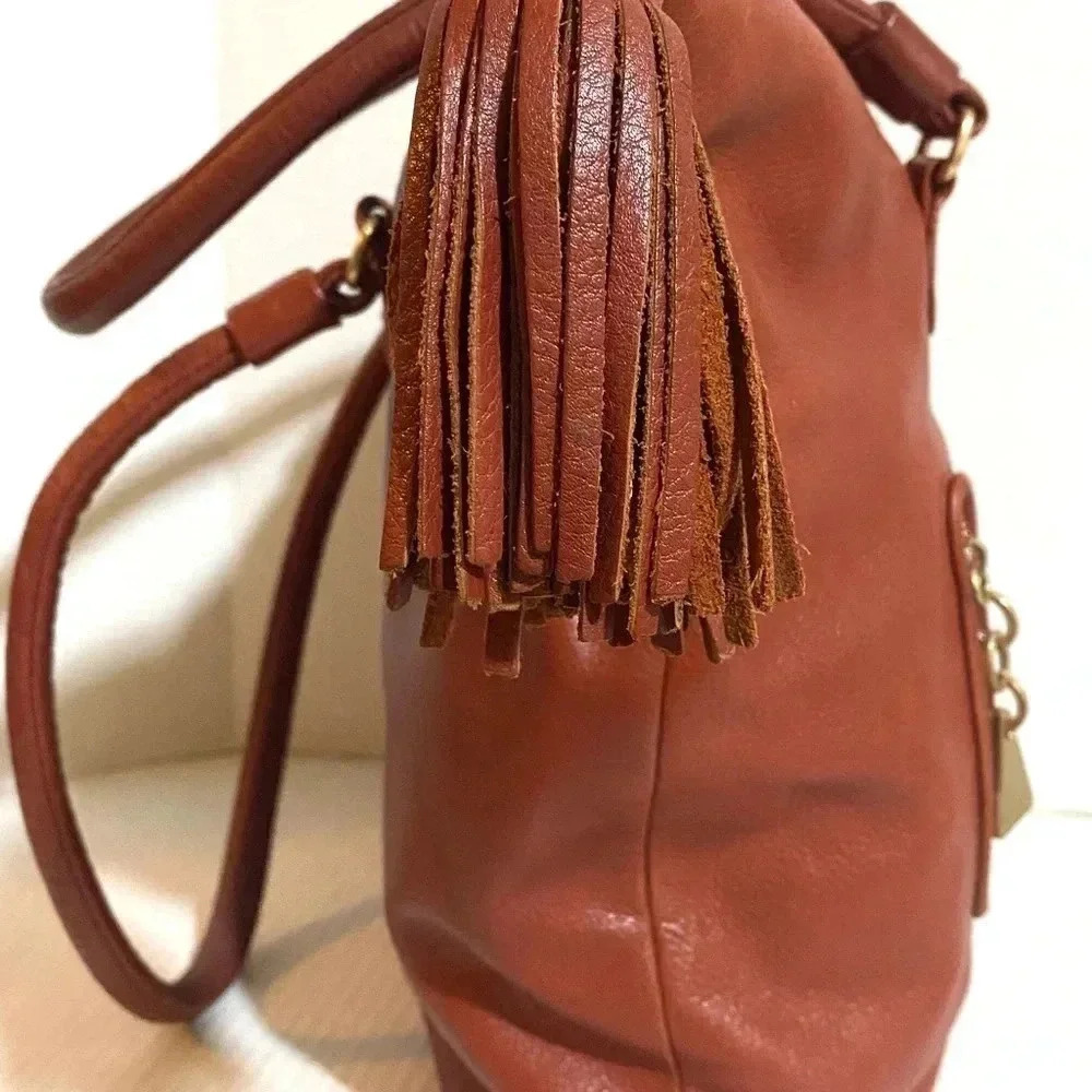She by Chloe Burgundy leather hobo handbag - Picture 7 of 13